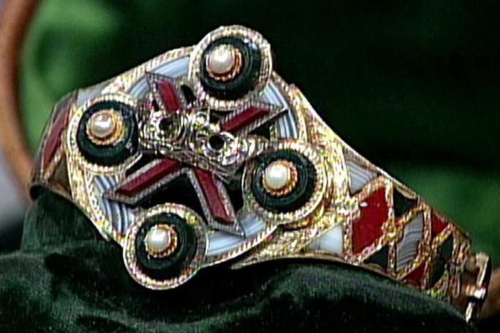 Appraisal: Scottish Agate Bracelet, ca. 1860, from Vintage Houston.