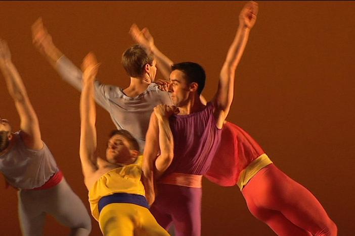 Men slap one another in slapstick fashion in a part nicknamed "The Stupid Men's Dance." 