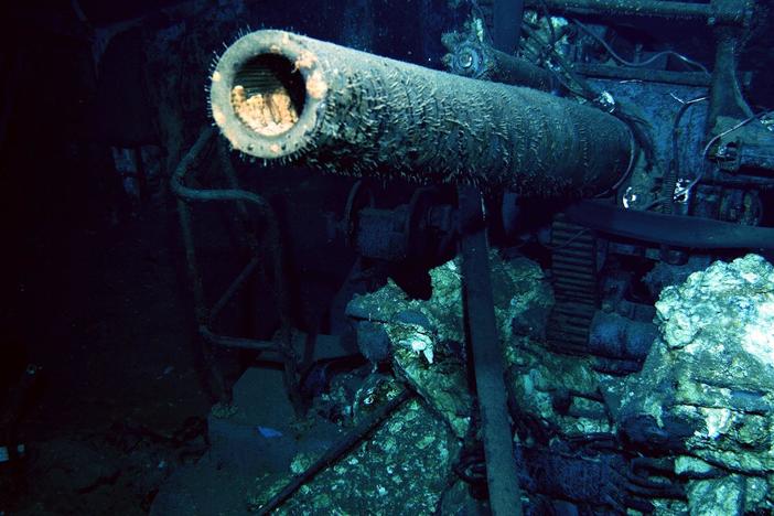 Take a live tour of the wreckage from the USS Indianapolis, the WWII vessel sunk in 1945.