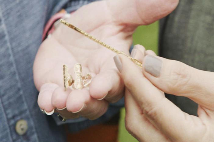Appraisal: Gold Cigarette Holder Ring, ca. 1915