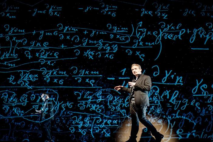 Einstein realizes the profound connection between acceleration and gravity.