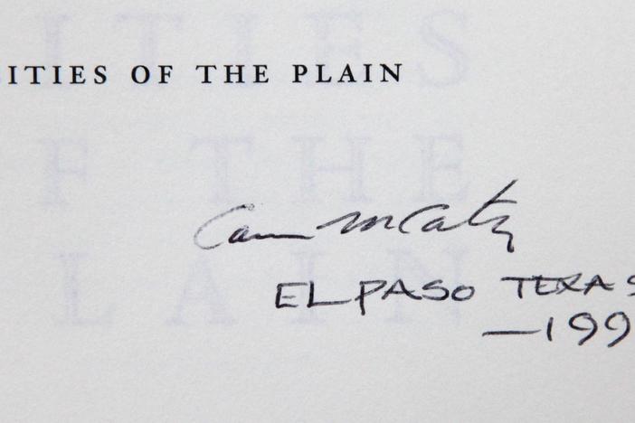 Appraisal: Signed Cormac McCarthy 1st Editions from El Paso Hour 2.