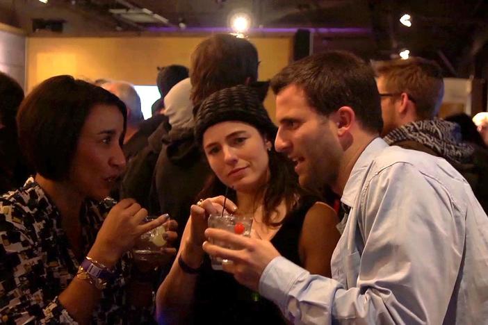 5 simple steps to the art of schmoozing at film festivals by Steve Goldbloom.