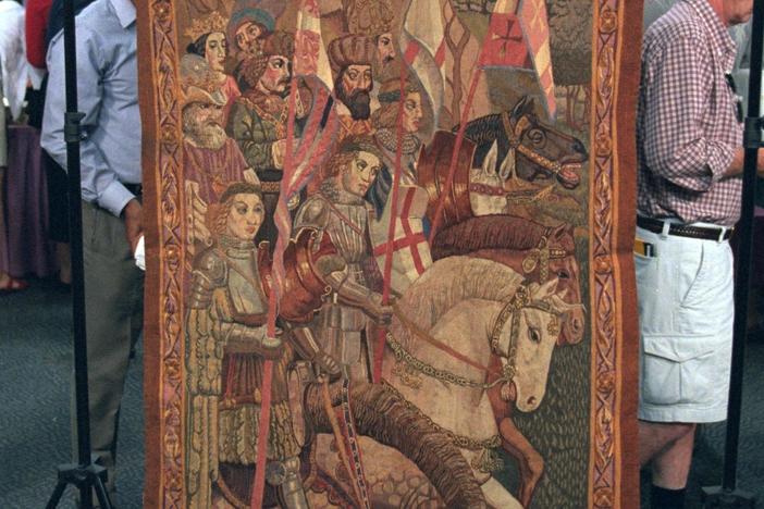 Appraisal: 1922 German Tapestry, from Vintage New York.