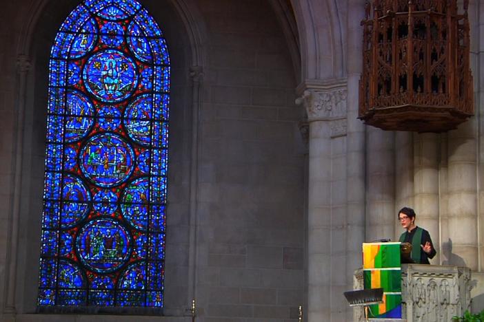The influential Riverside Church in Manhattan calls its first female senior pastor.