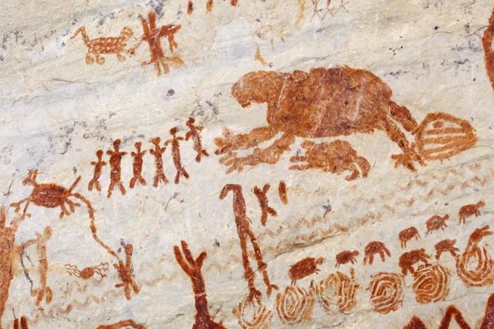The painted cliffs of La Lindosa open a window onto the lives of Ice Age Amazonians.