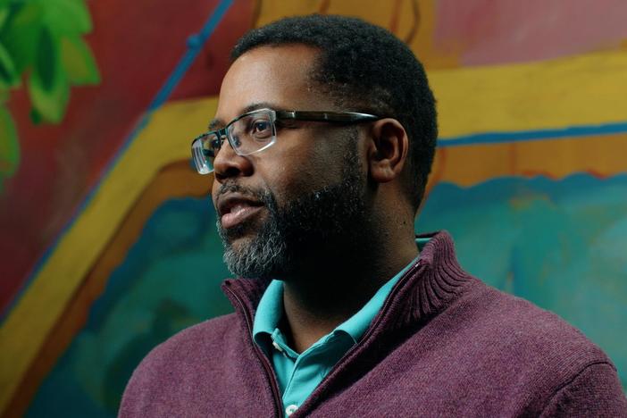 Artist Senghor Reid draws inspiration from current events and his hometown of Detroit.
