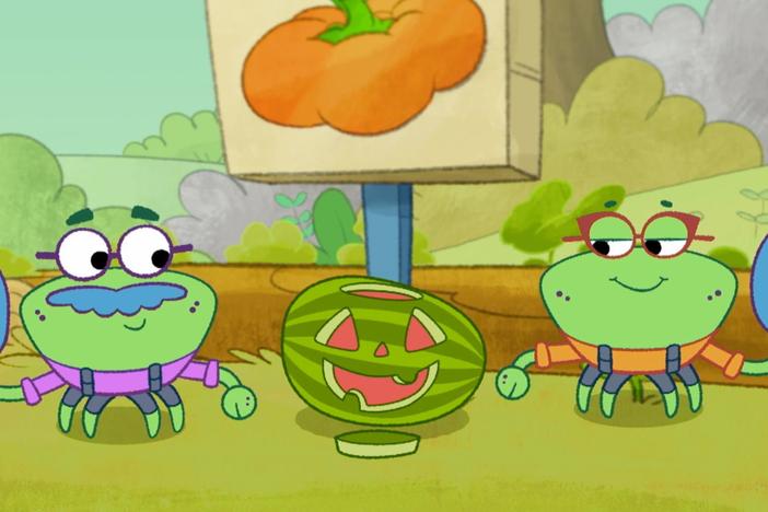 The Wombats create a summer Halloween. / The Wombats build a giant snow globe for Zeke.