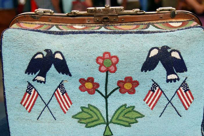 Appraisal: Claymore Beaded Bag, ca. 1895, from Rapid City Hour 2.