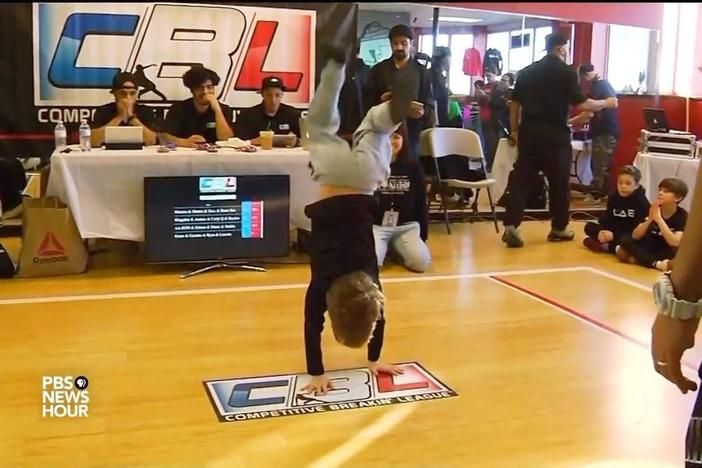 Young break dancers compete in hopes of being crowned champion.