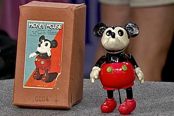 Appraisal: Rambling Mickey Mouse Toy & Original Box, ca. 1934, from Vintage Des Moines.