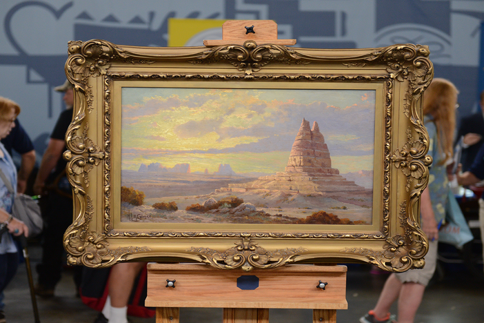 Appraisal: H.L.A. Culmer Monument Valley Oil, ca. 1900, from Junk in the Trunk 7.