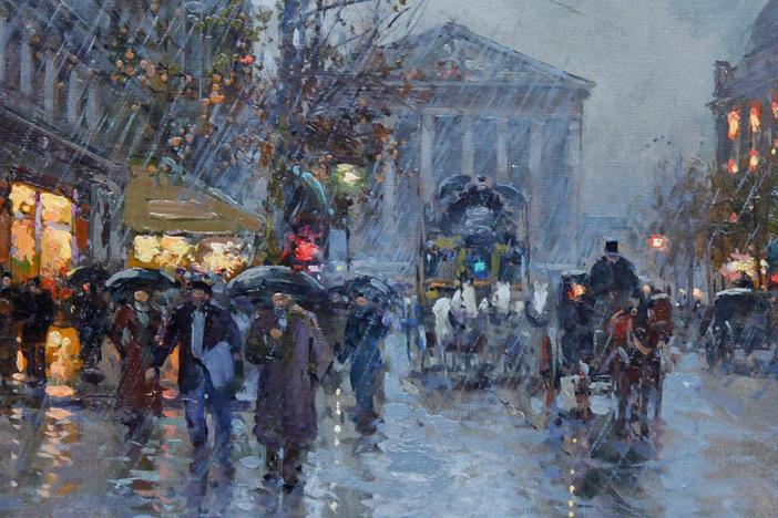 Appraisal: Edouard Cortès Oil, ca. 1945, from Rapid City Hour 2.