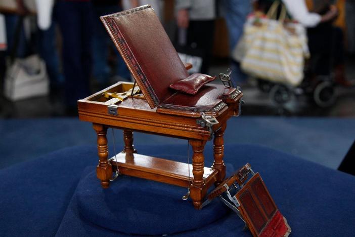 Appraisal: Salesman's Sample Medical Examination Table, ca. 1890