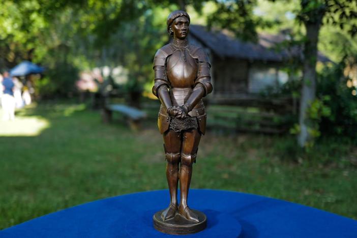 Appraisal: Louis-Ernest Barrias Joan of Arc Bronze, ca. 1890