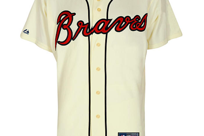 Braves off white jersey store