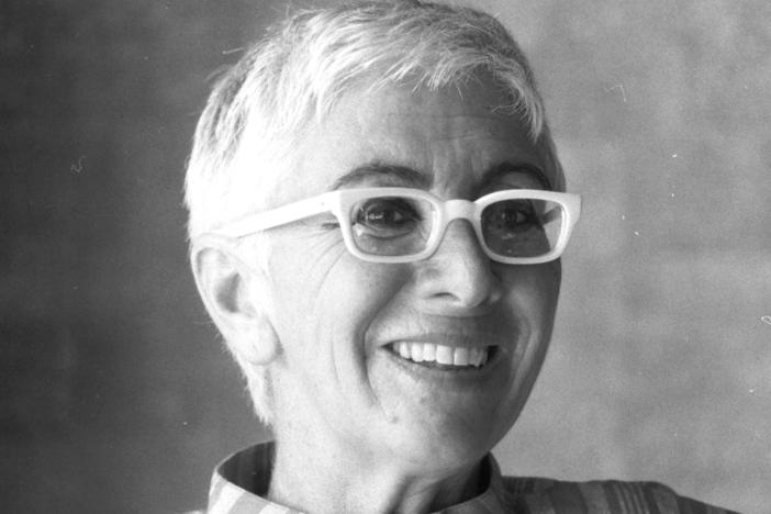 Lina Wertmüller's most famous film, <em>Seven Beauties,</em> is about a dissolute Italian Army deserter captured by the Germans during World War II. She's shown above in September 1984.