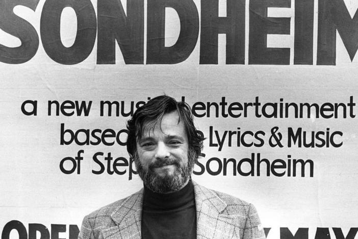Composer and lyricist Stephen Sondheim in New York in 1976. Sondheim died on Friday at age 91.