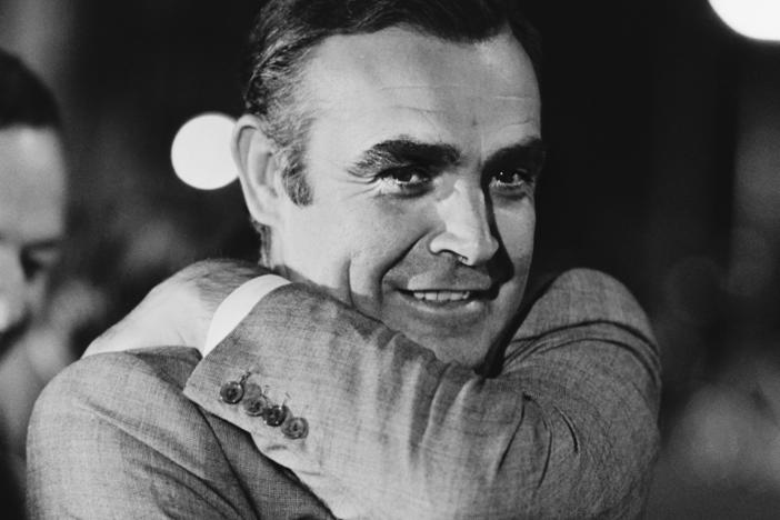 Sean Connery, pictured in Amsterdam during the 1971 filming of <em>Diamonds Are Forever</em>, played James Bond in seven movies.