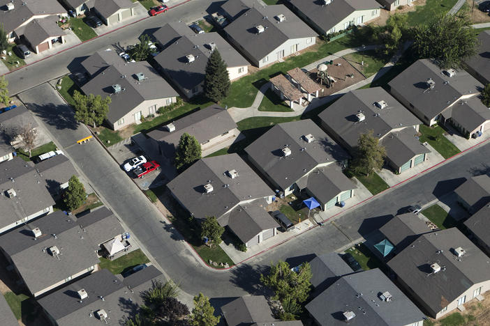 Lawmakers in California say the state's pattern of single-family zoning is boosting carbon emissions.
