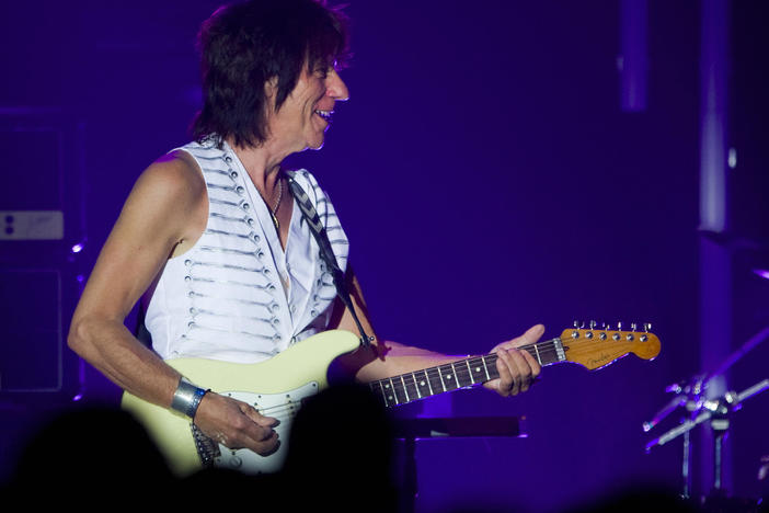 Guitarist Jeff Beck performs during the 43rd Montreux Jazz Festival. The influential guitarist died on January 10, 2023 after contracting bacterial meningitis.