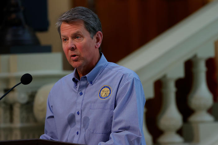 Georgia Gov. Brian Kemp preempts the ability of the state's cities and counties from mandating the wearing of masks.