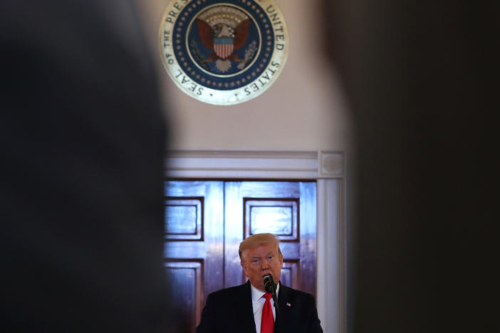 President Trump, seen last week at the White House, is the subject of another scathing book that also faced a court battle. The release date for the new book by his niece, Mary Trump, has been moved up to July 14.