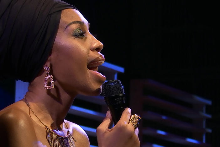 Jazzmeia Horn performs at Jazz at Lincoln Center in New York City.