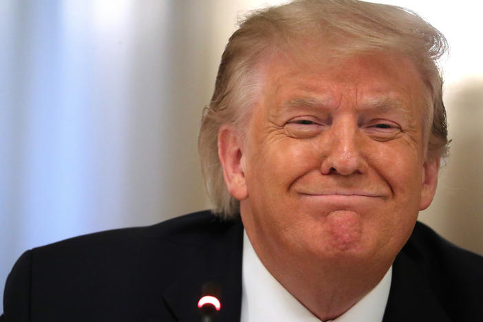 President Trump at a July 7 meeting about reopening schools amid the coronavirus. The White House says his work on the pandemic means he needs more time to file an annual financial disclosure.