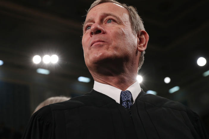 Chief Justice John Roberts, here at the State of the Union address in February, has concluded a momentous term with the Supreme Court.