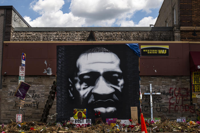 Terry Willis finished his "march for change, justice and equality" on Sunday, at the intersection of 38th Street and Chicago Avenue, where George Floyd was killed by Minneapolis police on May 25.