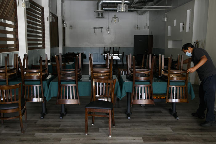 California restaurants such as Fabian Nahui's Peruvian establishment in Los Angeles must close their indoor operations. Gov. Gavin Newsom reimposed the restrictions on indoor businesses, citing an increase in COVID-19 cases and hospitalizations in the state.