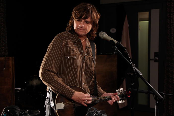 Amy Ray performs  at WFUV Public Radio in New York.