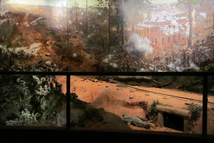 After restoration, the Battle of Atlanta cyclorama painting is set to reopen to the pulblic in February at the Atlanta History Center.