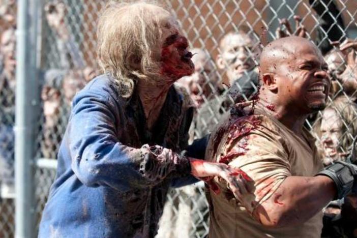Actor IronE Singleton played T-Dog on The Walking Dead until his character was eaten by blood-thirty zombies.