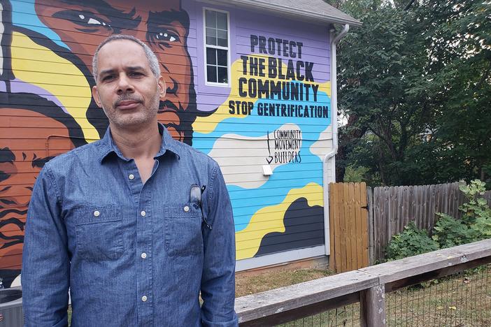 Kamau Franklin is an anti-gentrification activist who recently commissioned a mural to highlight his opposition to gentrification in the Pittsburgh neighborhood of Atlanta.