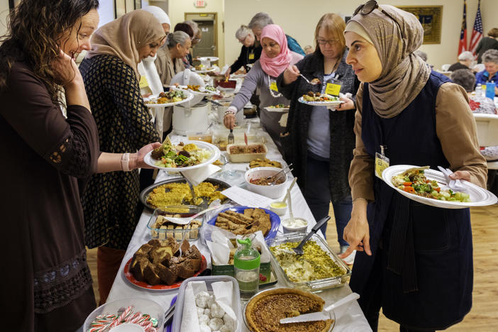 Amanda Wiley and Rana Al-Husein became friends when one day at Target, Wiley's son asked Al-Husein why she covers her head. Al-Husein said she was grateful for the chance to explain her Muslim faith. 