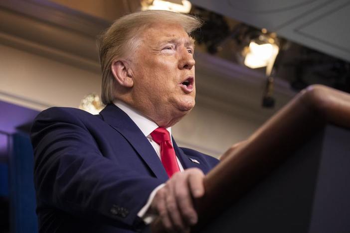 President Donald Trump will hold a press conference to address the spiraling coronavirus pandemic.