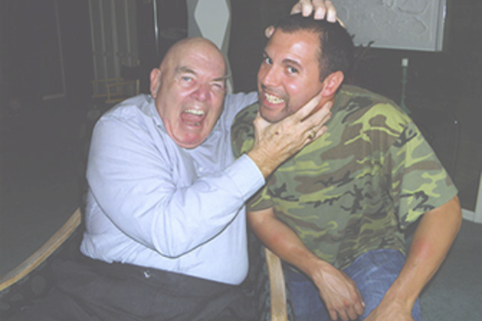 George "The Animal" Steele pictured with 350 Days creator and executive producer Darren Antola