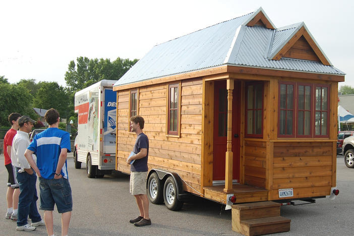 Tiny homes are easy to transport and cost efficient to build. 
