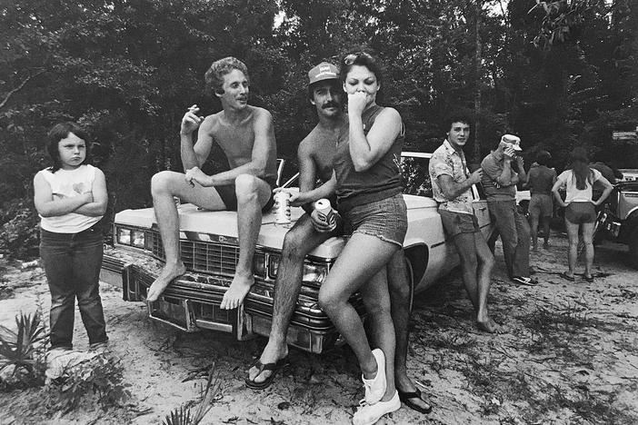 "Social Gathering on a Cadillac" is part of an exhibition of Jack Leigh's photos at Laney Contemporary through Sept. 5.