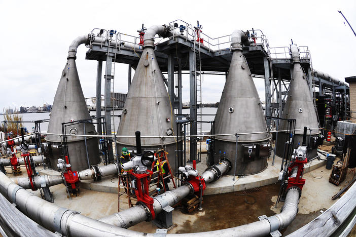 The dissolved oxygen injection system is designed to replenish the river's oxygen level, to offset the effects of deepening the harbor. Dissolved oxygen is important for marine life in the river.