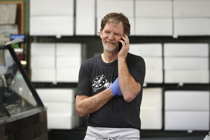 Baker Jack Phillips, owner of Masterpiece Cakeshop in Lakewood, Colo., after the U.S. Supreme Court ruled he could refuse to make a wedding cake for a same-sex couple because his religious beliefs did not violate Colorado's anti-discrimination law.