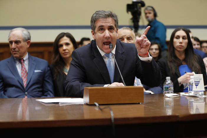 Michael Cohen, President Donald Trump's former personal lawyer, testifies before the House Oversight and Reform Committee on Capitol Hill in Washington, Wednesday, Feb. 27, 2019. (AP Photo/Pablo Martinez Monsivais)