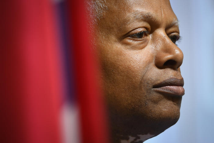 U.S. Rep. Hank Johnson, D-Ga., listens to constituents during a town hall meeting Tuesday, August 13, 2019, at a senior center in Lithonia, Georgia.