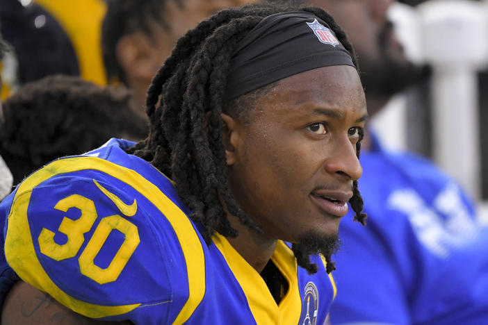 The Atlanta Falcons have agreed to a one-year deal with three-time Pro Bowl running back Todd Gurley, one day after he was cut by the Los Angeles Rams. A person familiar with the deal told The Associated Press about the agreement on March 20, 2020.