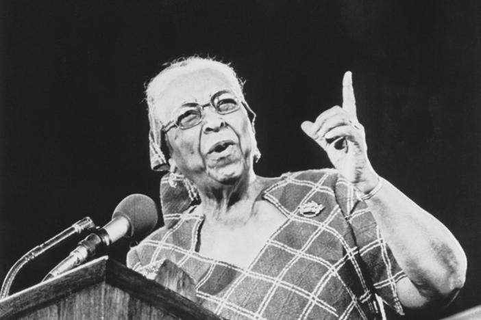 Famed gospel singer Ethel Waters was given a standing ovation after she spoke at the Billy Graham crusade in Seattle's Kingdome on Sunday, May 10, 1976. The famed singer sang "His Eye Is On the Sparrow."