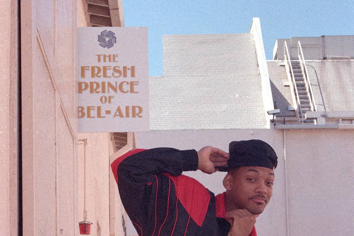 Actor and rap star Will Smith poses on the set of "The Fresh Prince of Bel-Air" in Los Angeles, Calif., on Oct. 15, 1990.