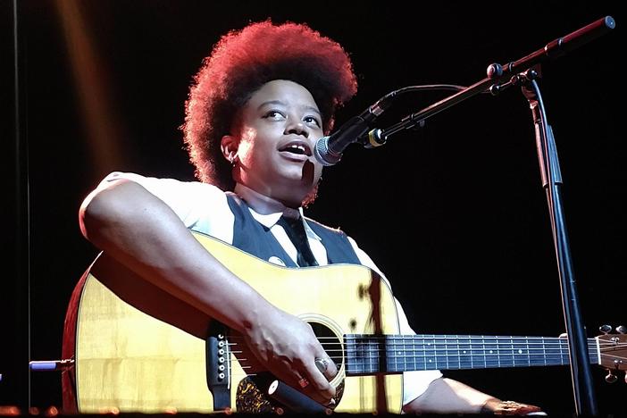 Amythyst Kiah performs at the Variety Playhouse in Atlanta on May 6, 2017.