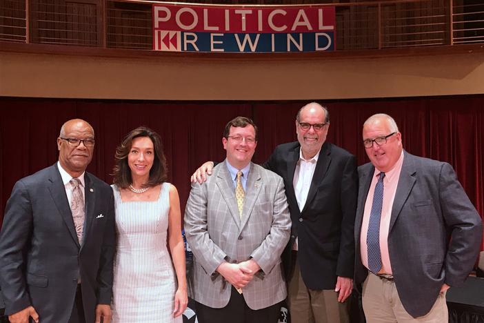 From left to right: Calvin Smyre, Teresa Tomlinson, Josh McKoon, Bill Nigut, and Chuck Williams.